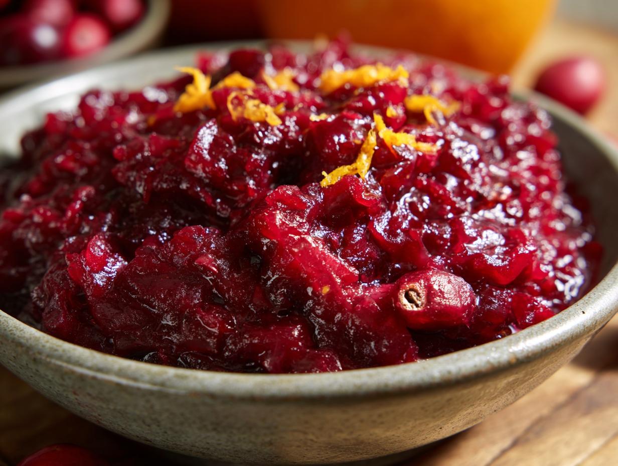 Secrets to Perfect Cranberry Relish: Blanching, Chilling & Zesty Flavor
